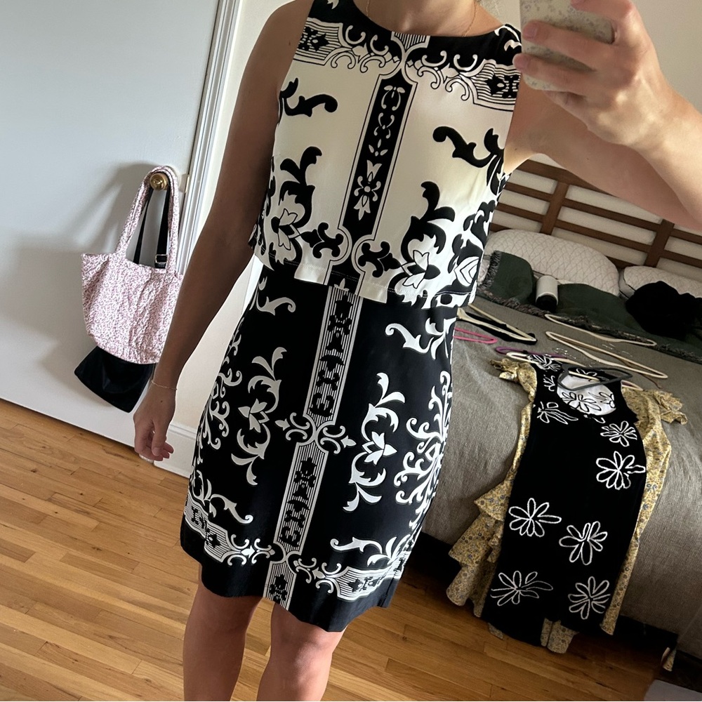 Black and white dress
